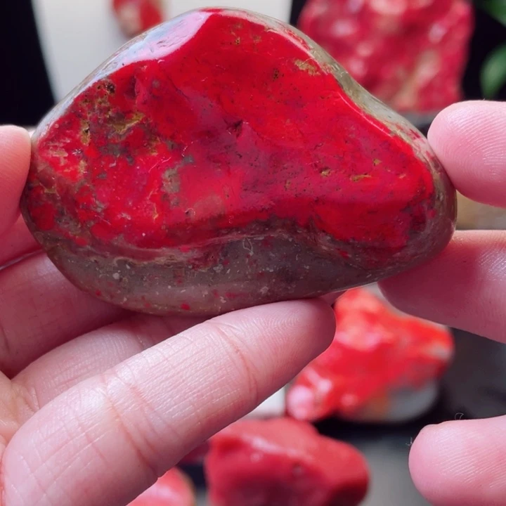 昌化鸡血石满满血