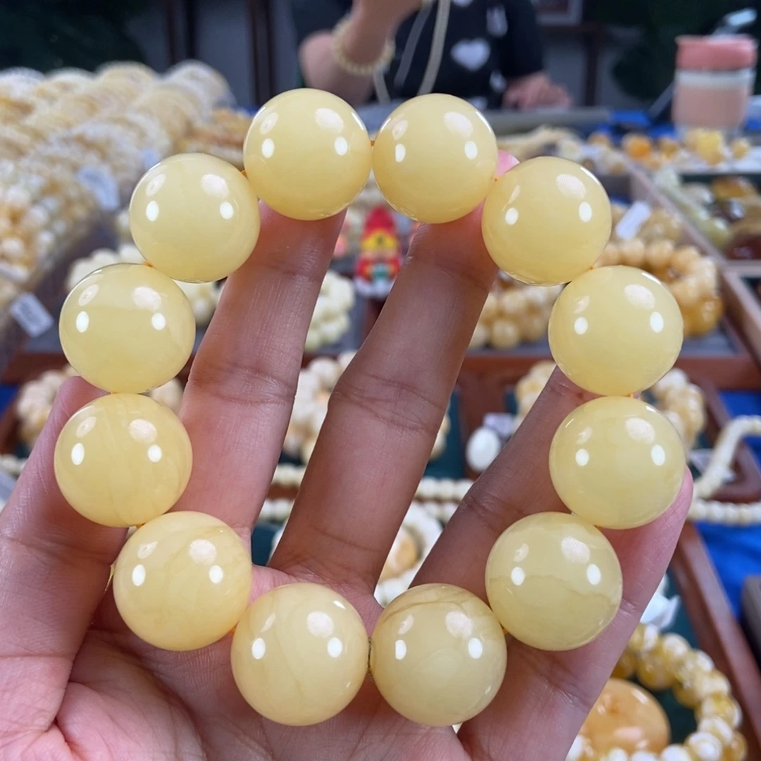 未镶嵌琥珀珠宝奇石20同料圆珠56.38