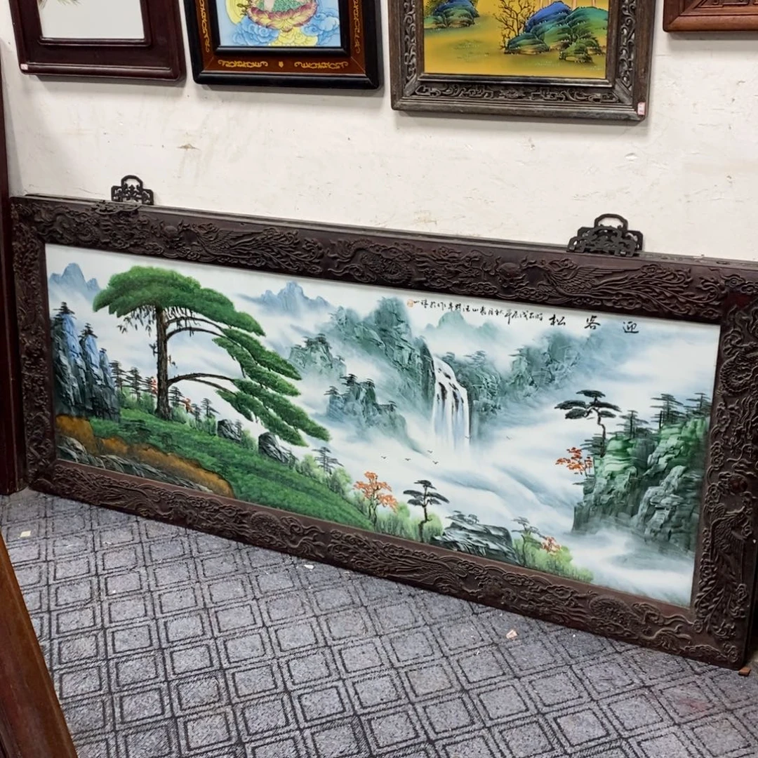 瓷1.9*821景德镇瓷板画柴窑烧制