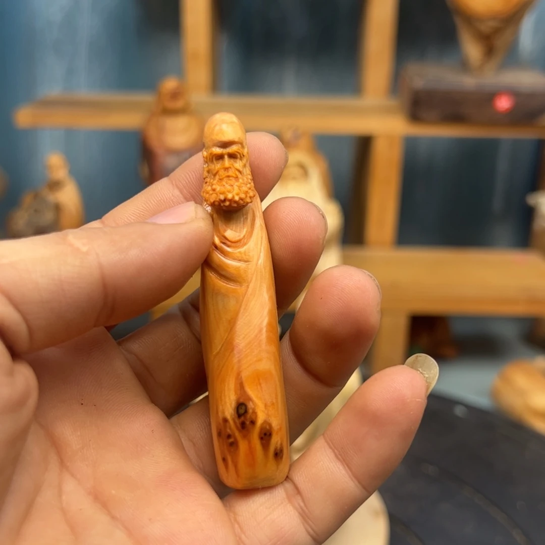 木科**理崖柏木摆件手把件