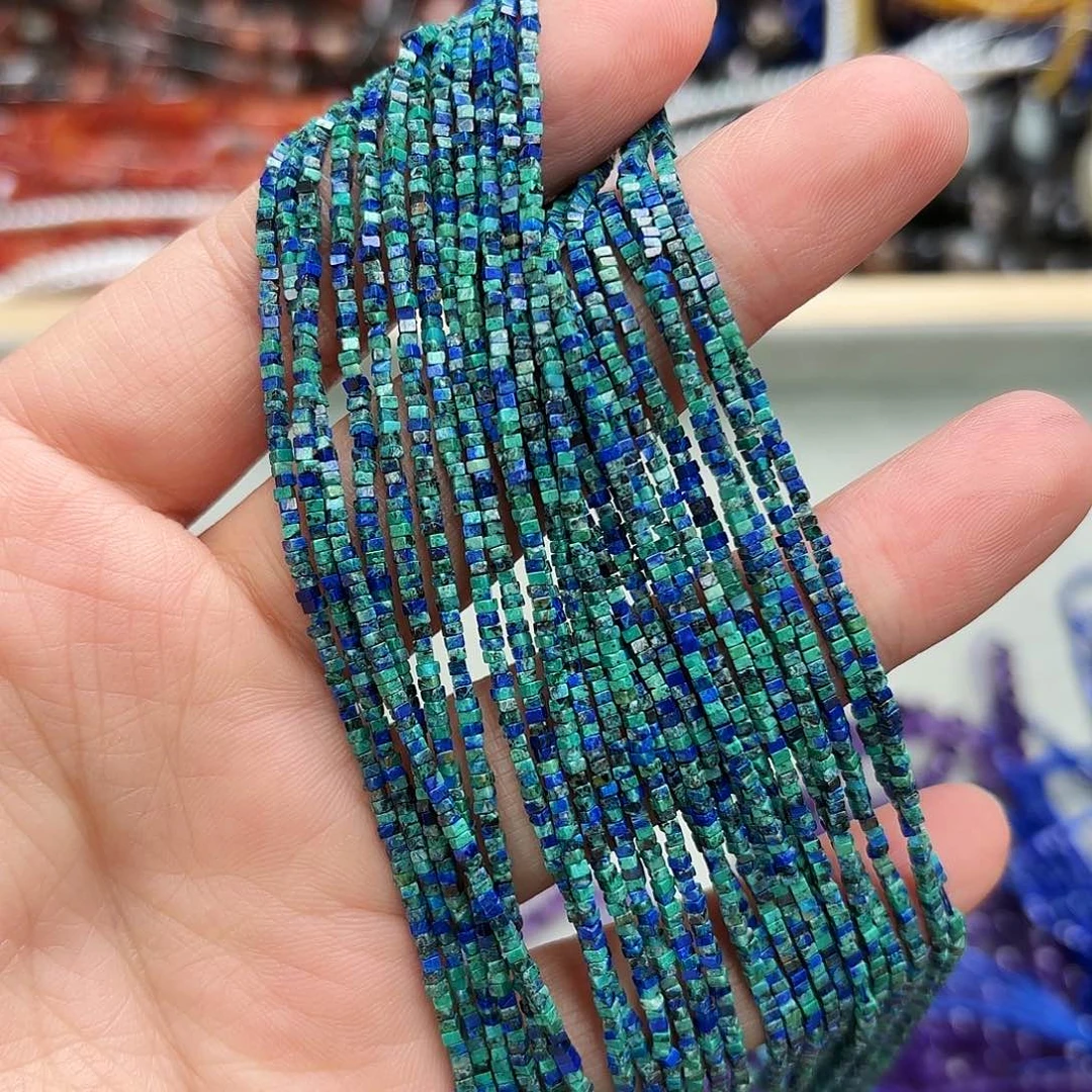 玛瑙/玉髓未镶嵌珠宝半成品卡1.5凤凰青金方片一条