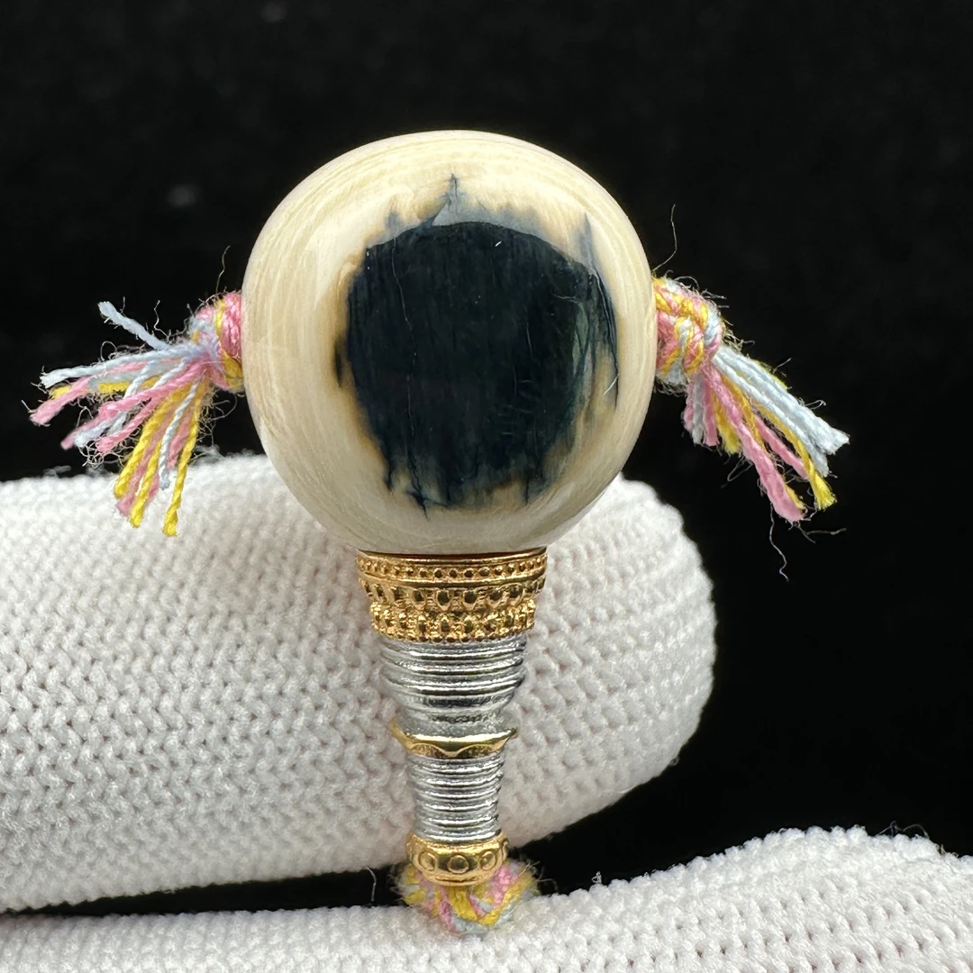 D3468天然猛犸牙 蓝眼睛三通 14.8*27mm支持鉴定 假一罚四