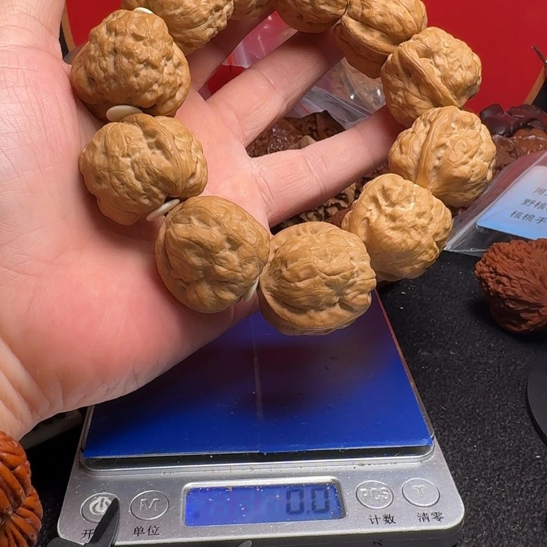 文玩核桃把件蛤蟆串
