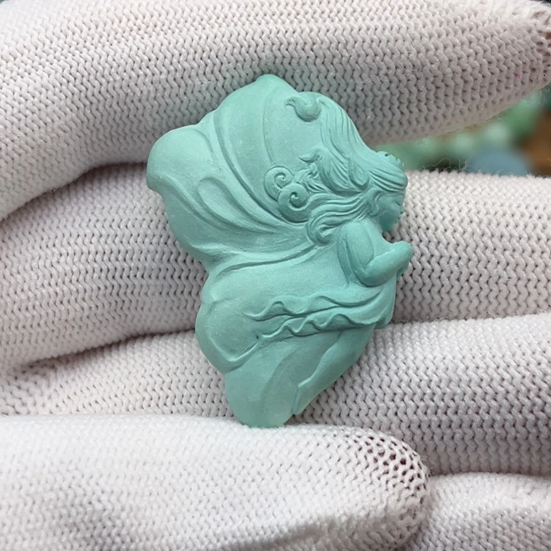 未镶嵌绿松石珠宝奇石上新推荐蝴蝶仙子