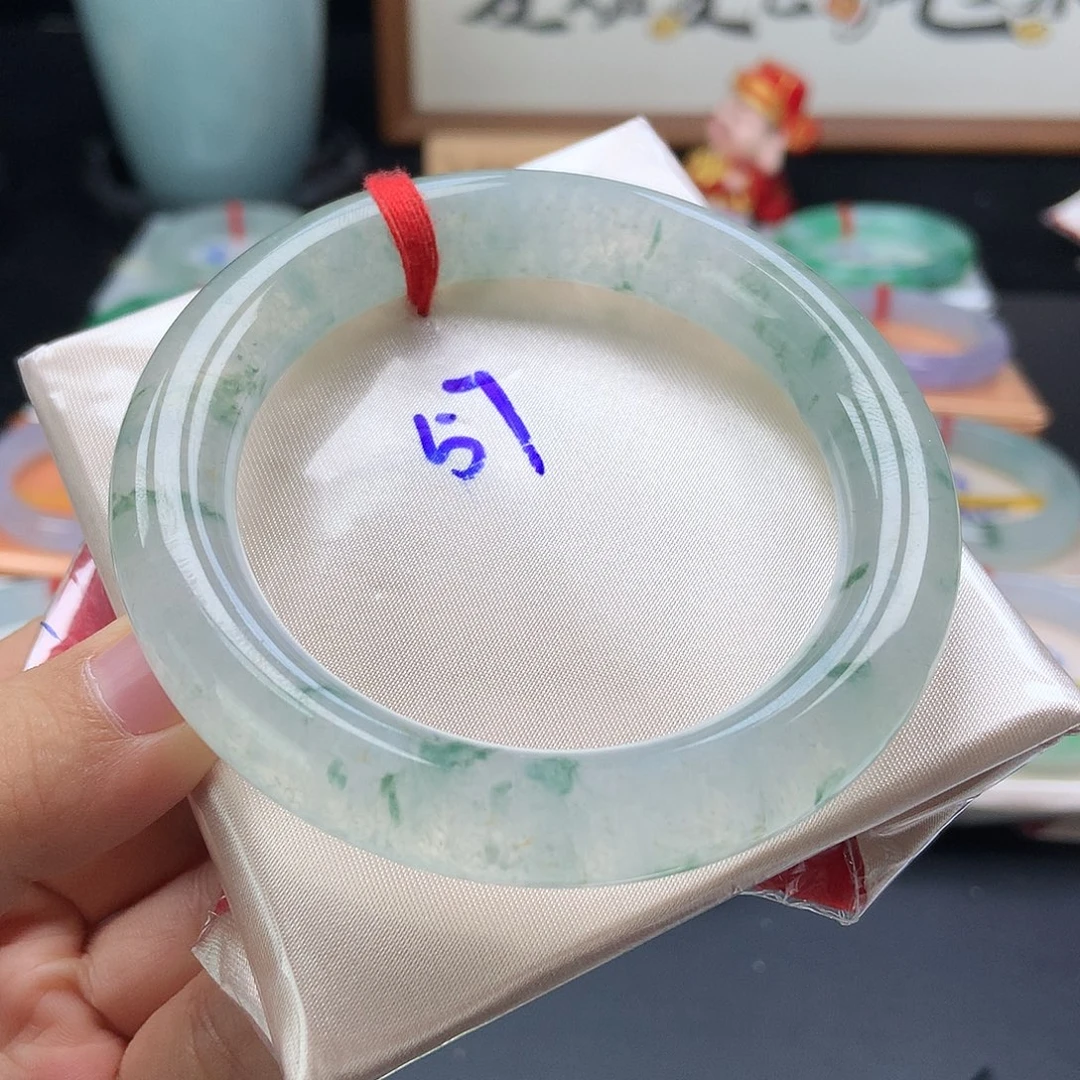 翡翠未镶嵌手镯95号