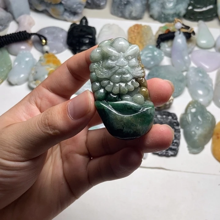 未镶嵌定制翡翠达摩26