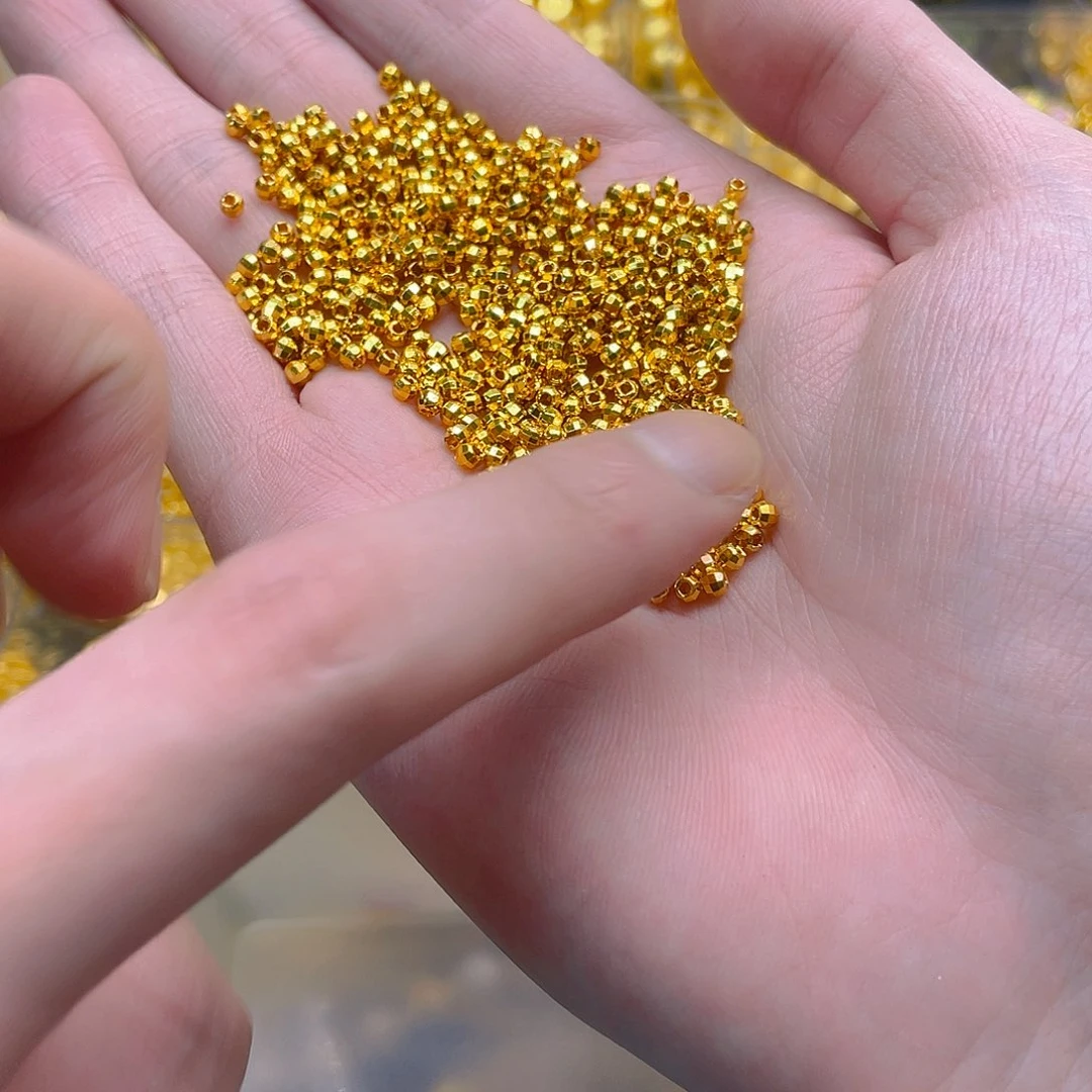 锆石铜合金镭射珠蹦迪珠3mm50颗