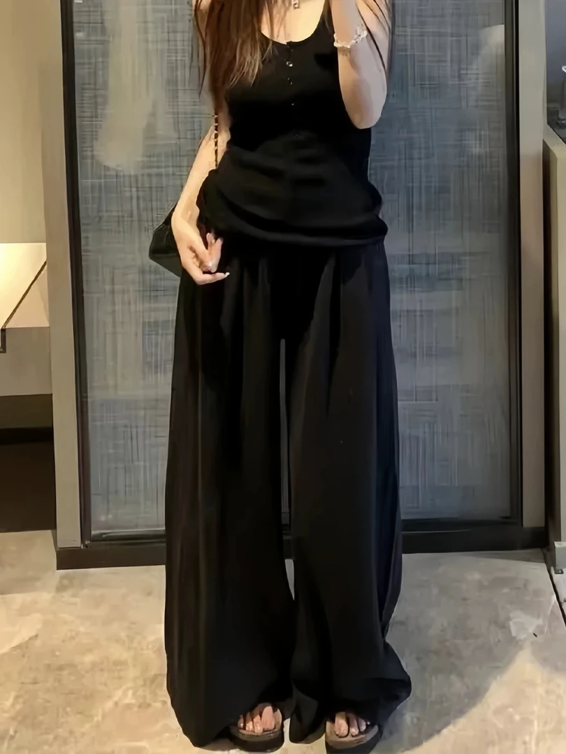 5（2472）时尚显瘦气质女神范法式设计感小众休闲裤