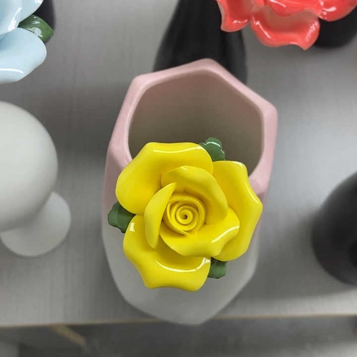 陶瓷手工制作陶瓷花