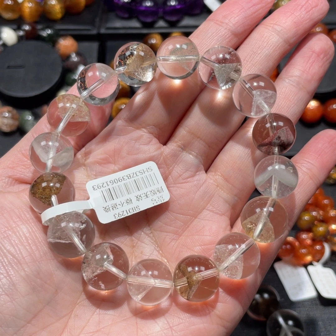 水晶未镶嵌手链幽灵金字塔14mm