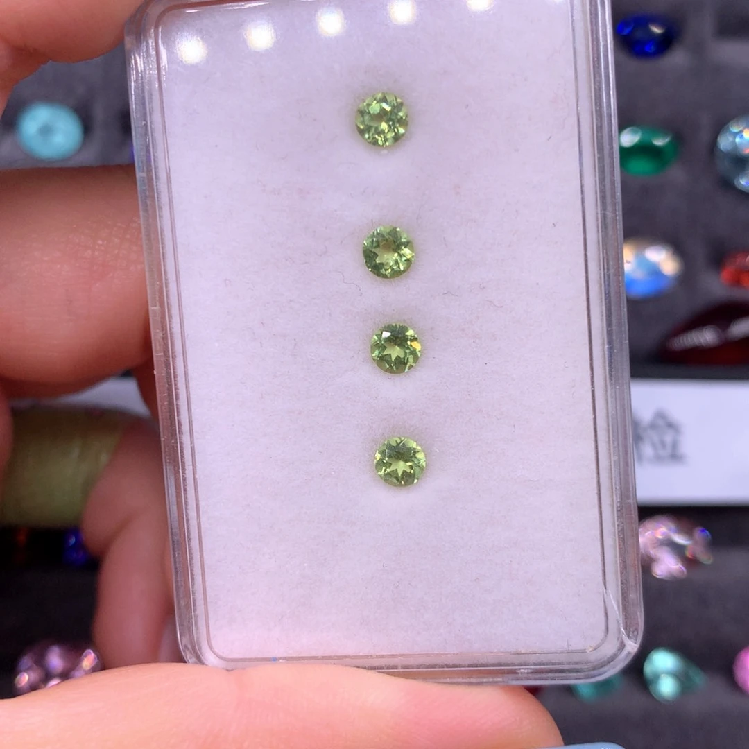 未镶嵌裸石橄榄石一盒4颗