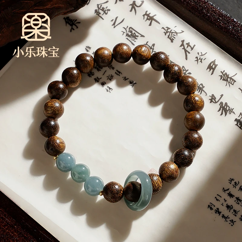 古风天然翡翠单圈手链多样性发一-9949