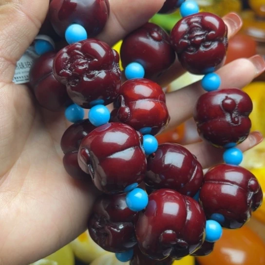 琥珀手串未镶嵌蜜蜡