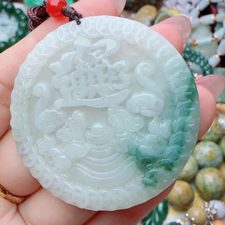 翡翠未镶嵌颈饰天然A货72