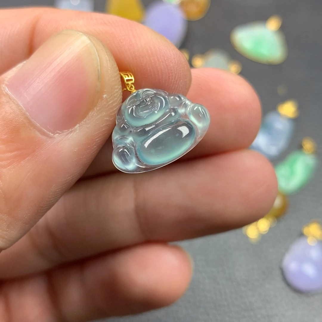 【闪购商品】颈饰18K金镶嵌翡翠翡翠