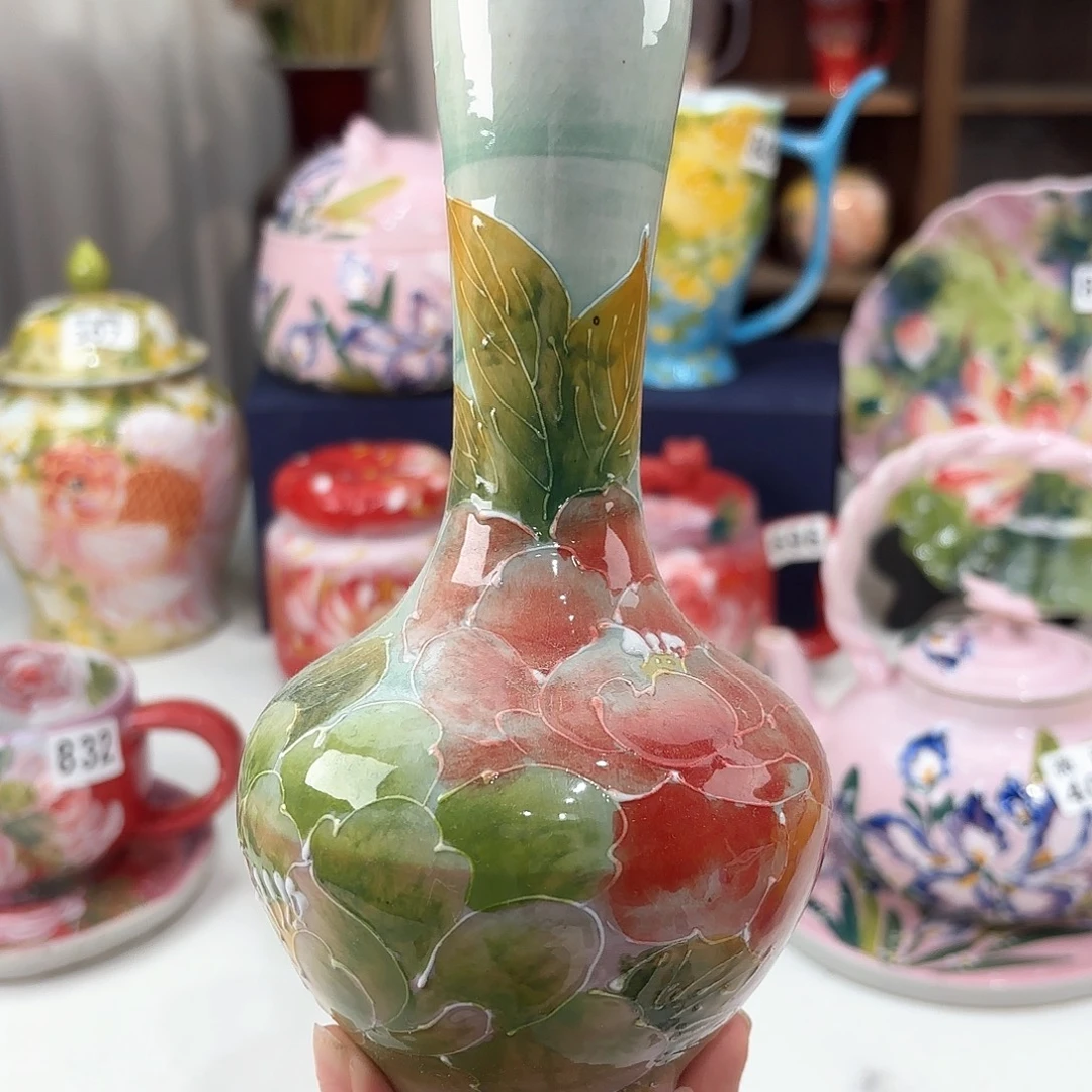 景德镇手绘高温釉下彩陶瓷茶具