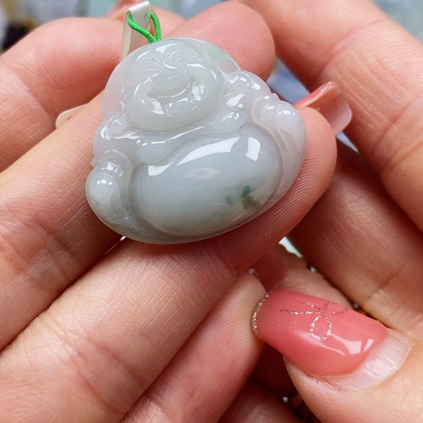 【闪购商品】翡翠颈饰未镶嵌天然翡翠A货佛公