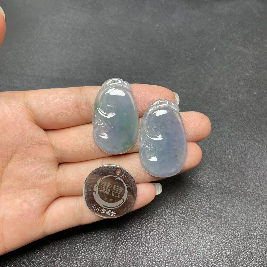 翡昱-N11-36261-62-天然A货翡翠吊坠绑绳-多样性发其一-D