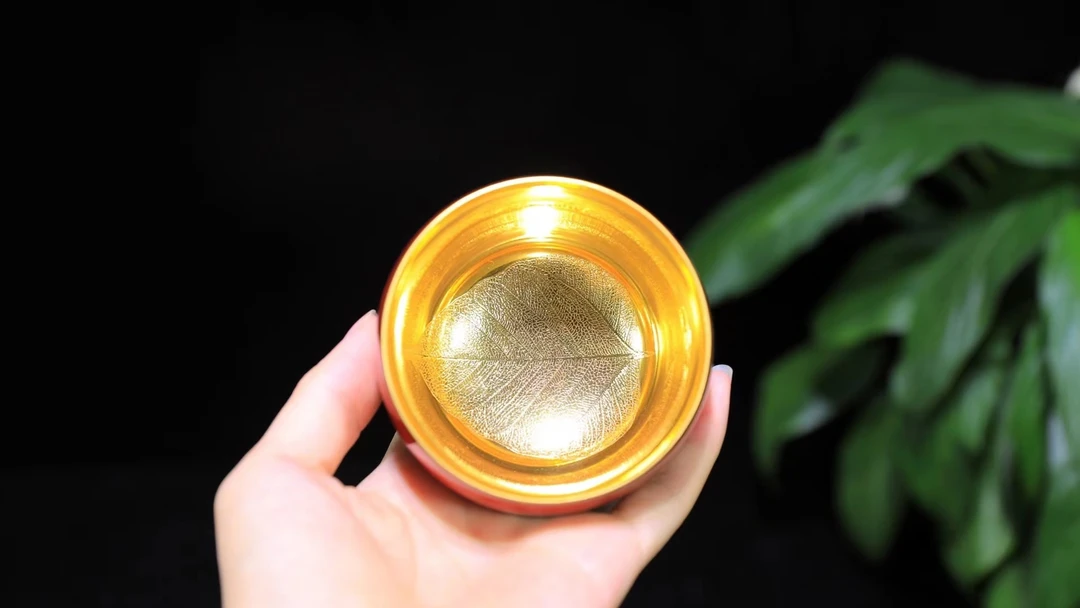 匠仙王顺名家鎏24K金大号柴烧壶茶杯建盏主人杯陶瓷茶具木叶盏