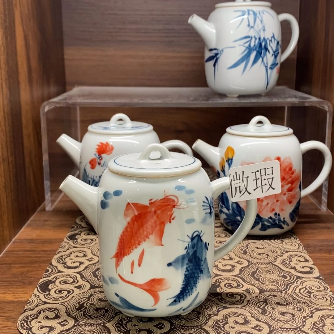 釉下彩纯手绘微瑕