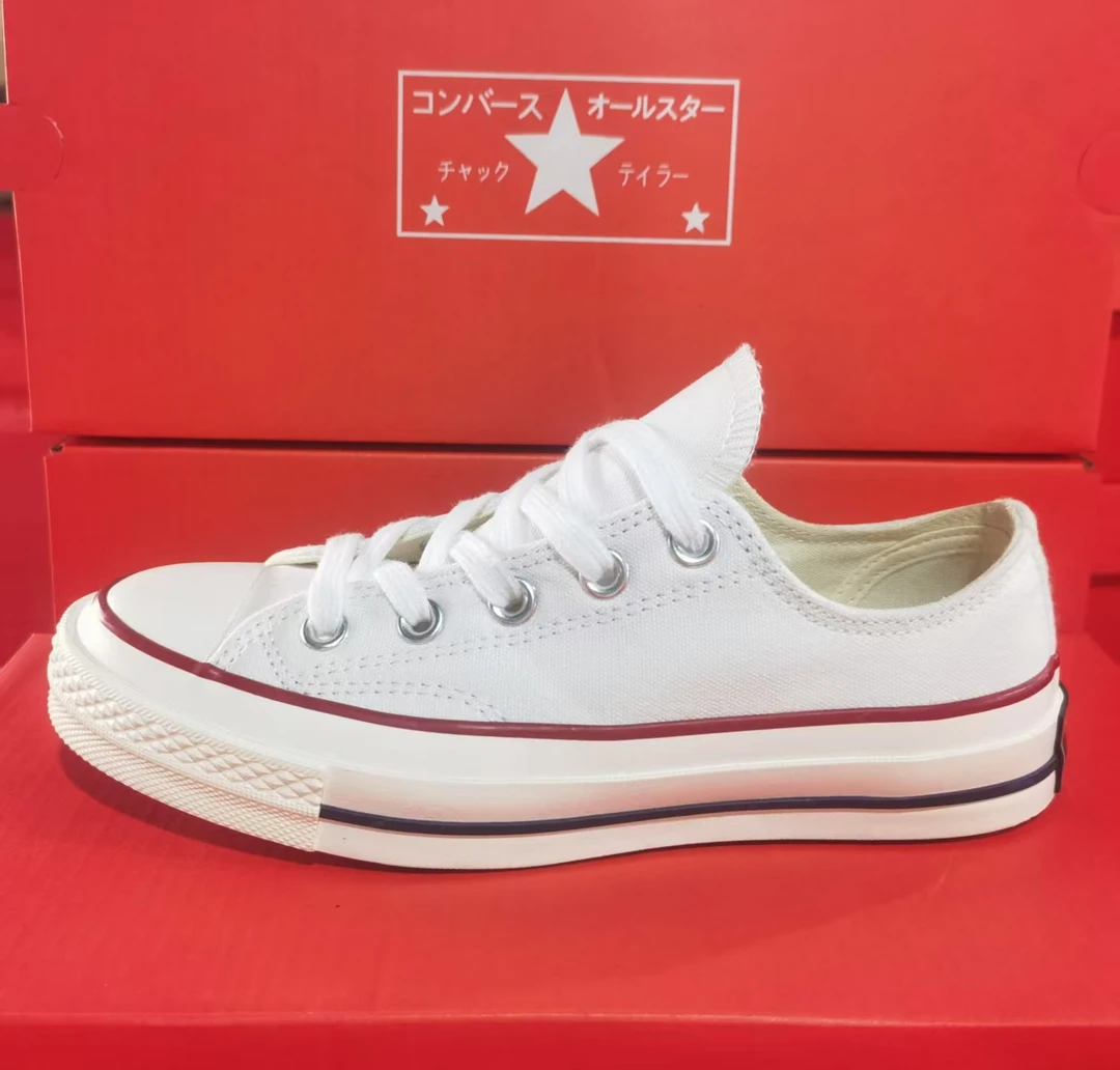 【林】新货上架蓝底双围条经典1970S帆布鞋女鞋男鞋低帮高帮