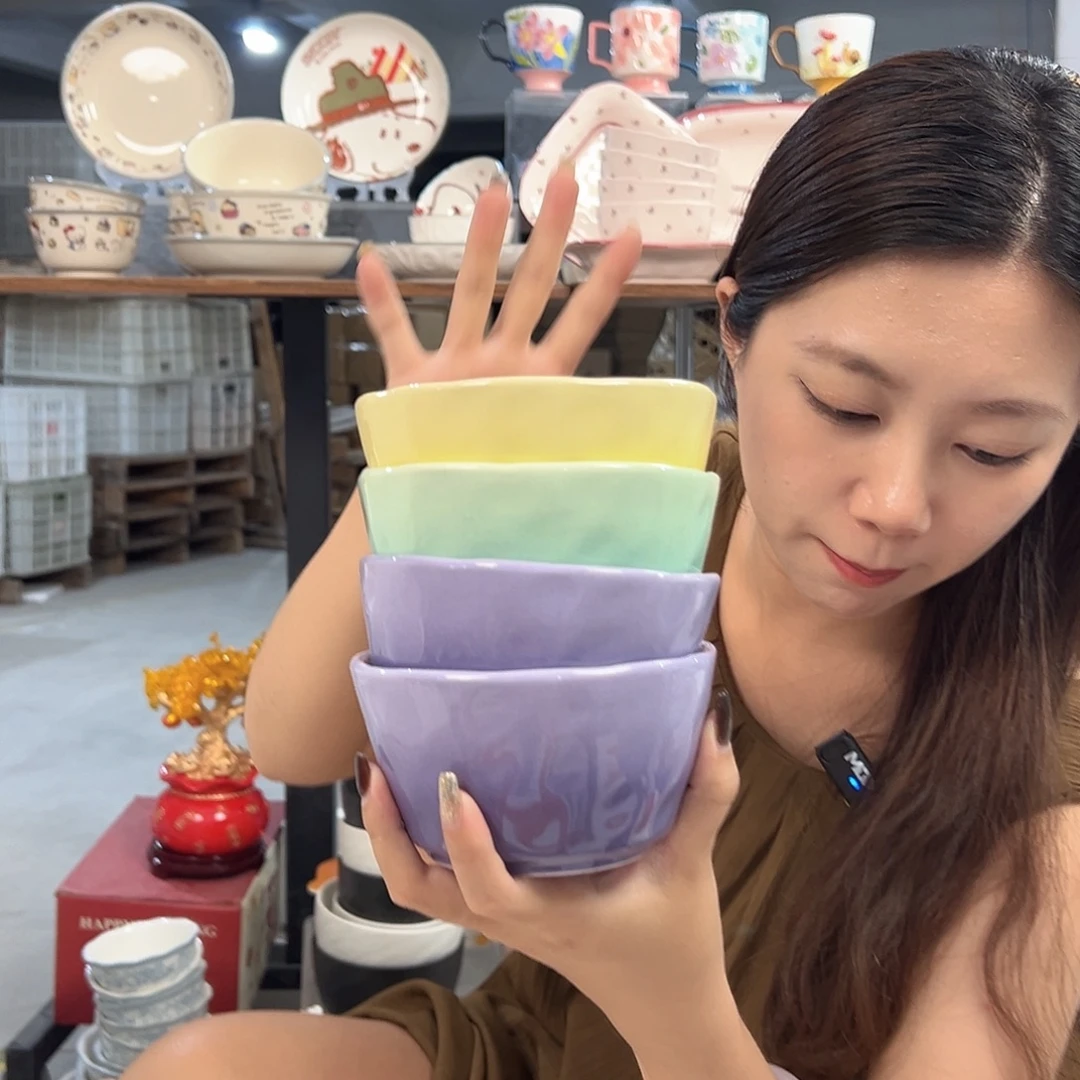 潮州微瑕陶瓷餐具4.5寸