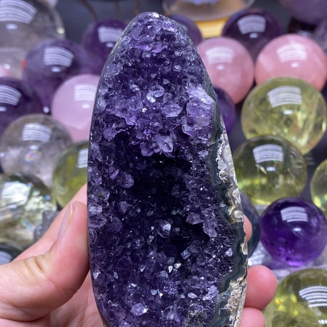 未镶嵌珠宝半成品紫晶925紫晶镇