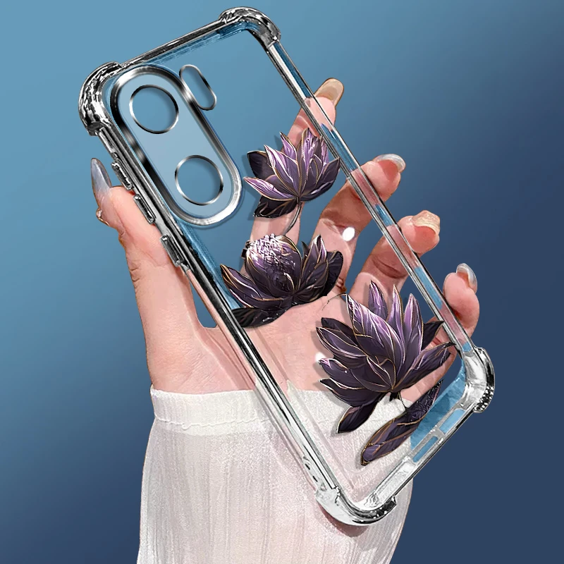 适用VIVOiQOONeo9手机壳电镀紫莲气囊防摔软壳透明硅胶时尚保护套