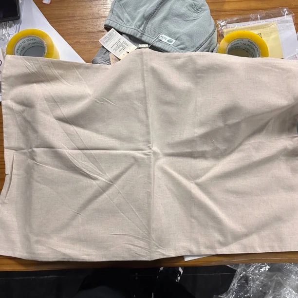 孤2807本色亚麻枕套75*50cm一个出