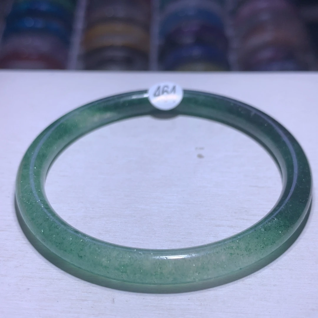 水晶银S925镶嵌手镯绿草莓57.4圈464