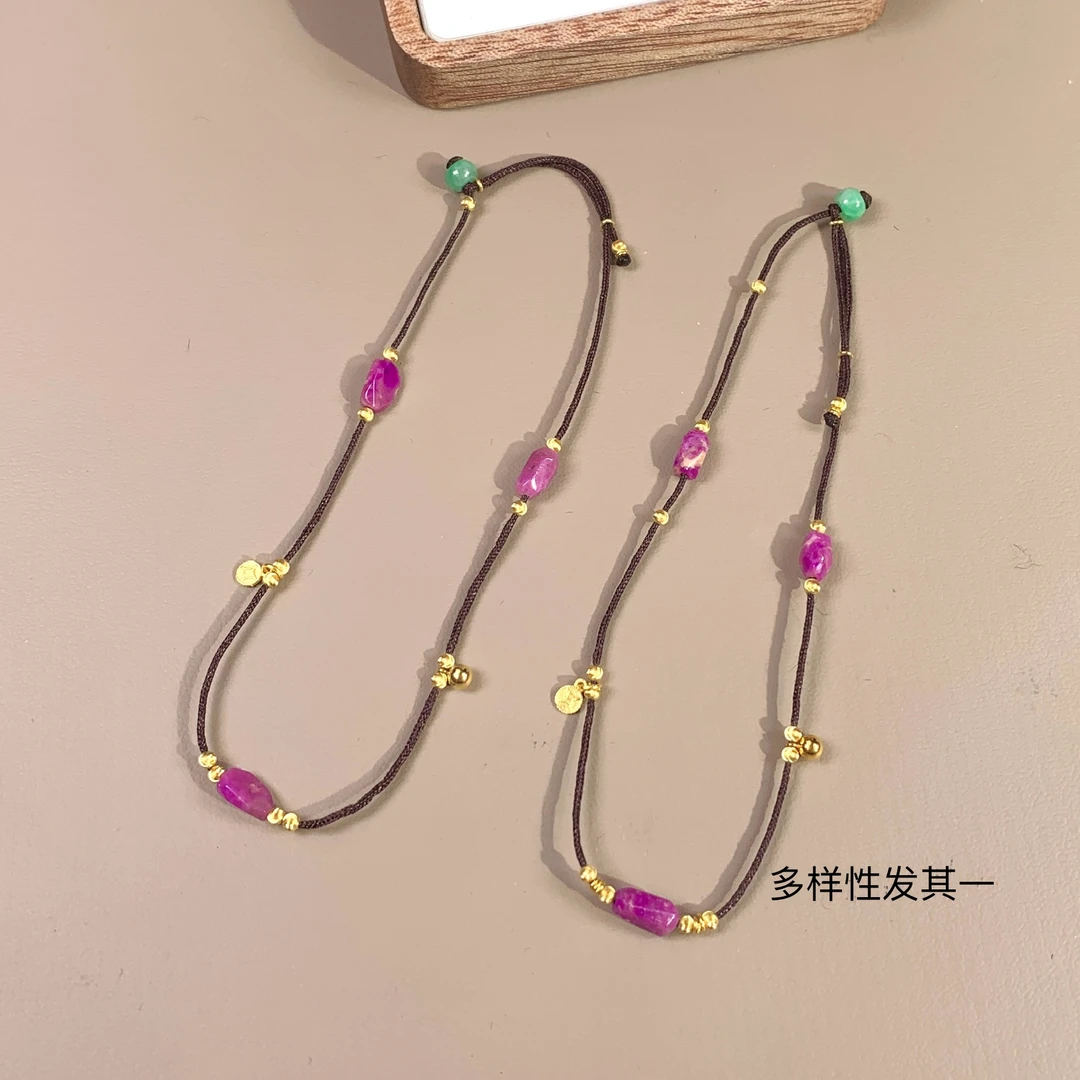 【主播推荐】南汐  |  18K金镶舒俱来脚链/多样性发其一/T00005