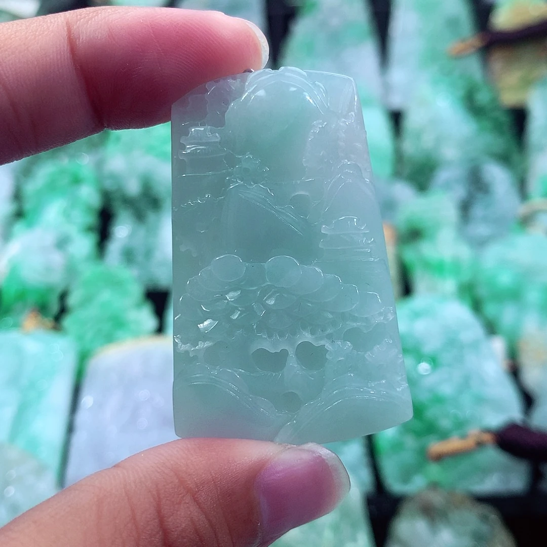 翡翠未镶嵌吊坠(不含链)