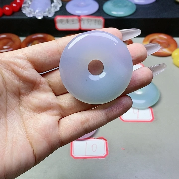 玛瑙/玉髓吊坠(不含链)未镶嵌青****挂