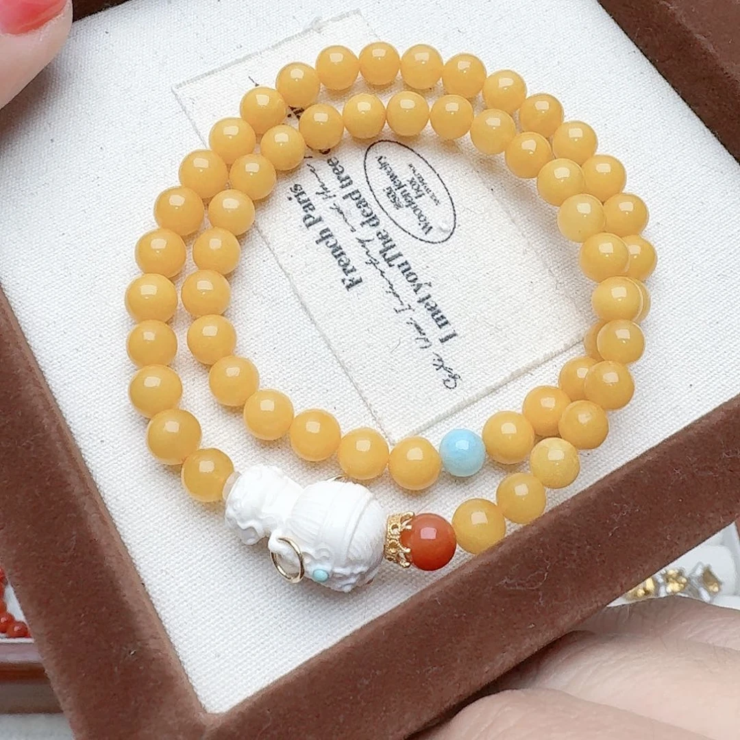 蜜蜡手链合金手链