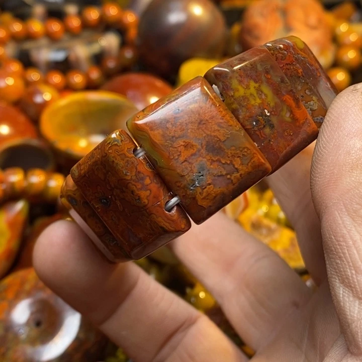 合金手链玛瑙/玉髓小*