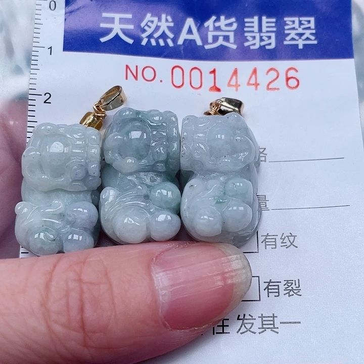 不***情翡翠未镶嵌吊坠(赠链)