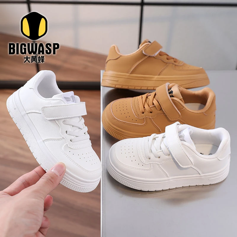 大黄蜂童鞋男童小白鞋2025春夏新款女童板鞋运动百搭休闲鞋宝宝鞋
