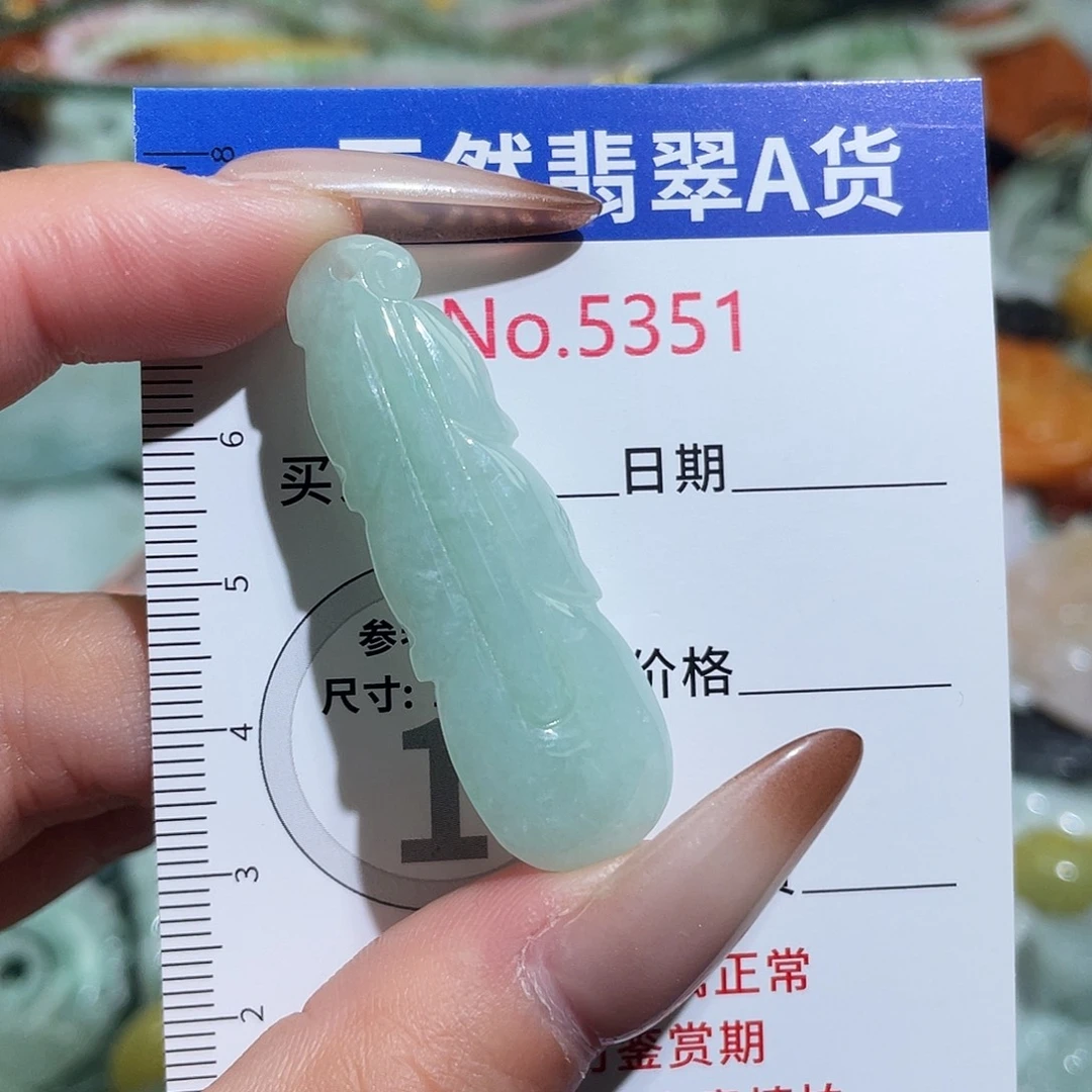 翡翠未镶嵌挂件5351