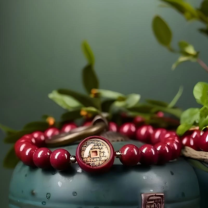 【先生推荐】乙巳蛇年山花钱灵佑朱华匠心之作手串驾车用品