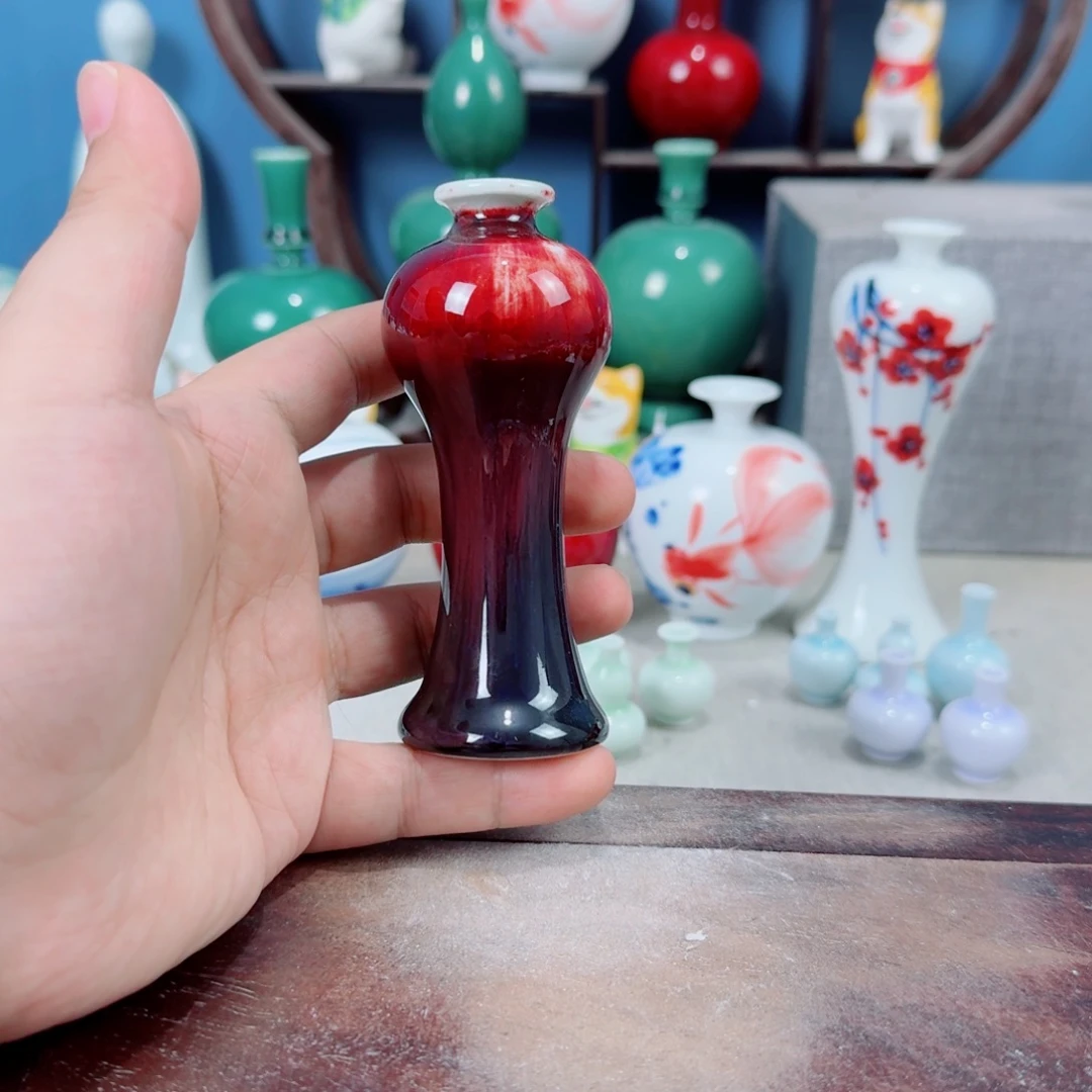 陶瓷手工小花器摆件