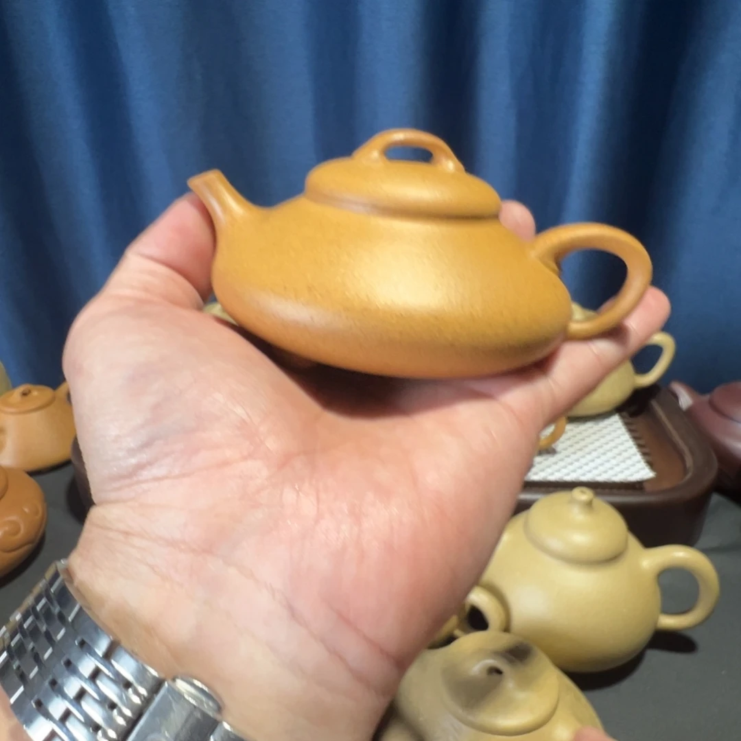 茶壶紫砂金黄段隐瓢