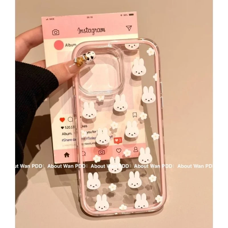 兔头适用苹果15promax手机壳14适用iPhone13/16软胶12/78pXR/xs