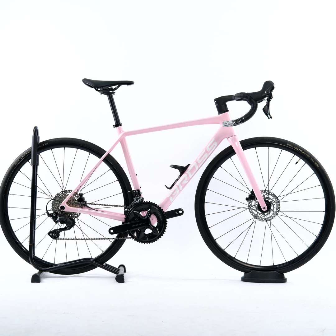 Bross v5 粉色公路自行车  S码 跨高 适合168-175