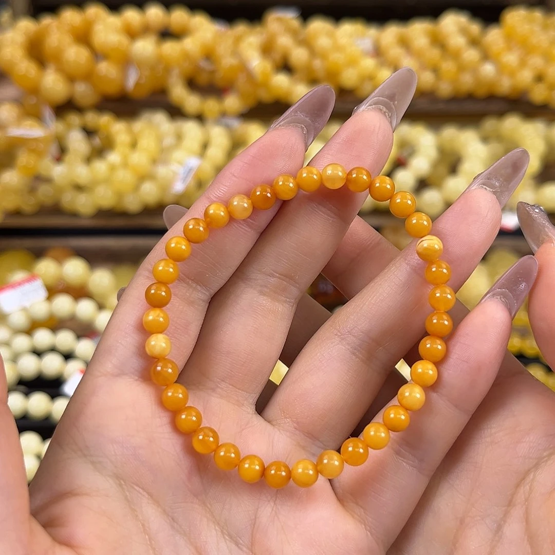 未镶嵌琥珀裸石鸡油黄