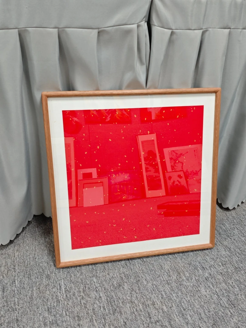 【50*50】斗方小叶黄檀实木榫卯原木原色画框相框