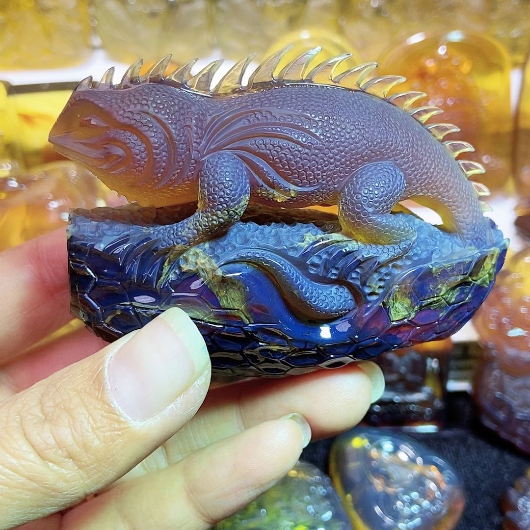 琥珀颈饰未镶嵌蜥蜴42