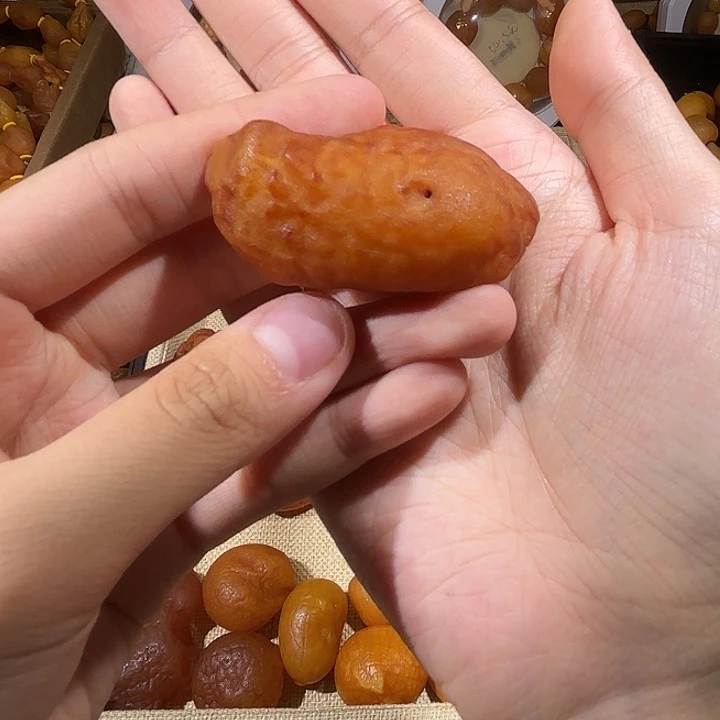 琥珀未镶嵌颈饰蜜蜡海漂单颗