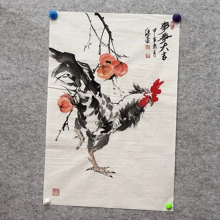国画花鸟的翅膀和翅膀是一样长