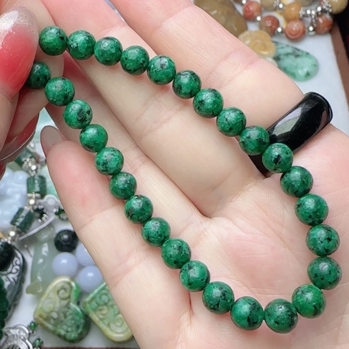 翡翠未镶嵌颈饰天然A货75