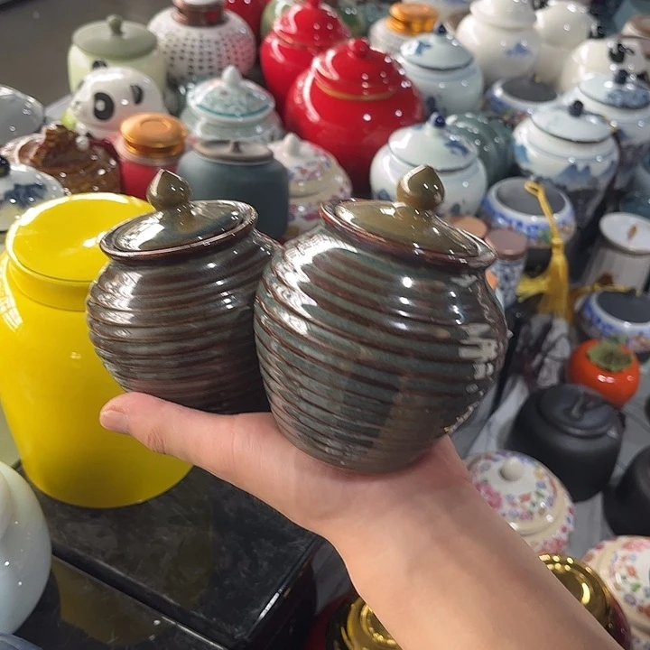 摆件润鹏陶瓷精选高档陶瓷茶叶罐